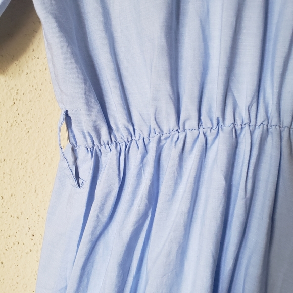 Zara Light Blue Swing Shirt Dress - Picture 7 of 7